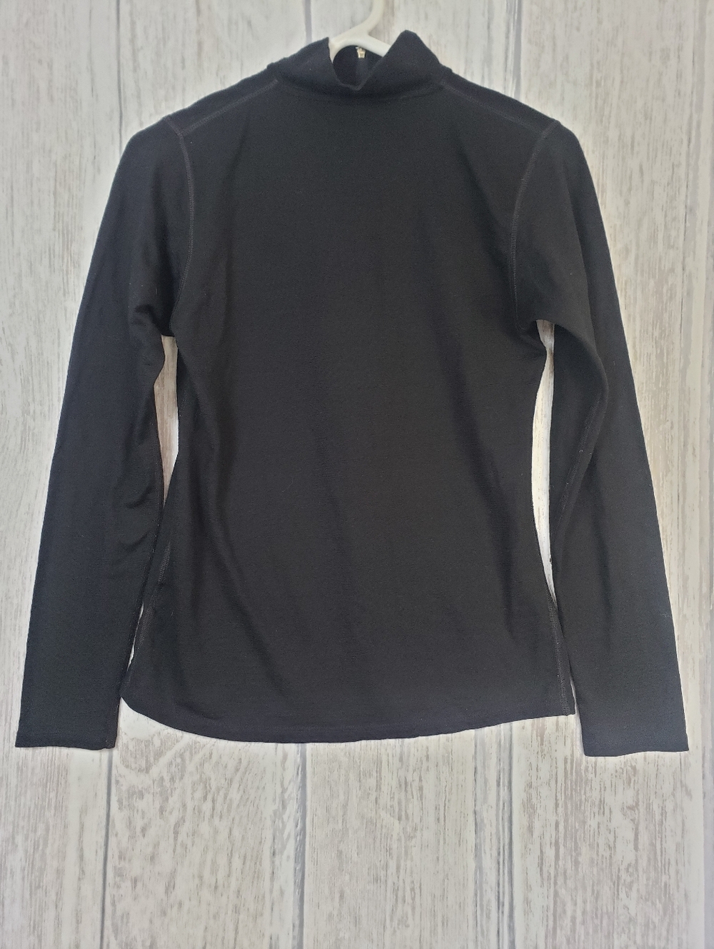 Smartwool Black Half-Zip Pullover Merino Wool Womens Large Warm Camping Hiking - Picture 4 of 10